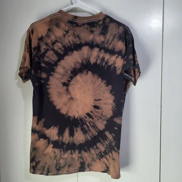 The Notorius B.I.G. Biggie Smalls Graphic Tie Dye T Shirt SZ MD brown rap music - Picture 2 of 6
